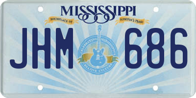 MS license plate JHM686