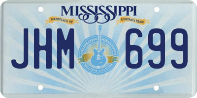MS license plate JHM699