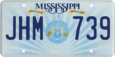MS license plate JHM739
