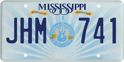 MS license plate JHM741