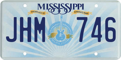 MS license plate JHM746