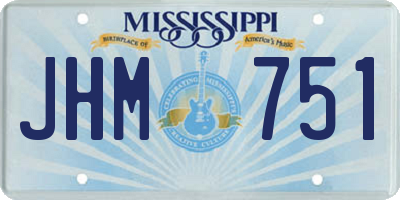 MS license plate JHM751