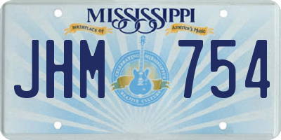MS license plate JHM754