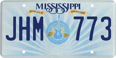 MS license plate JHM773