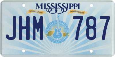 MS license plate JHM787