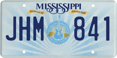 MS license plate JHM841