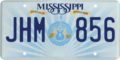 MS license plate JHM856