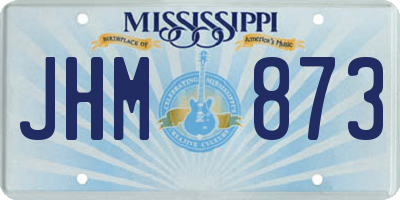 MS license plate JHM873