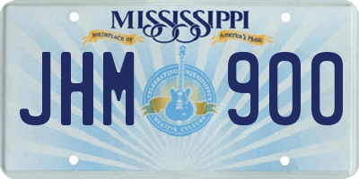 MS license plate JHM900