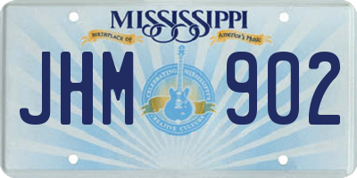 MS license plate JHM902