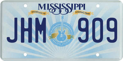 MS license plate JHM909
