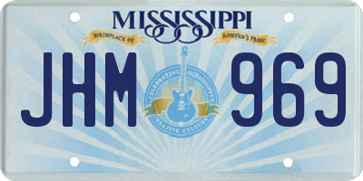 MS license plate JHM969