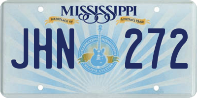 MS license plate JHN272
