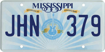MS license plate JHN379