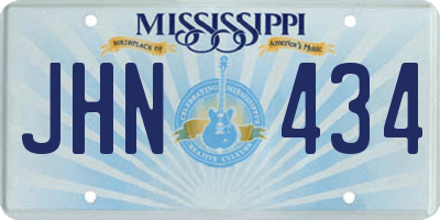 MS license plate JHN434
