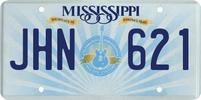 MS license plate JHN621