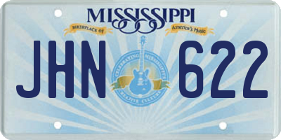 MS license plate JHN622