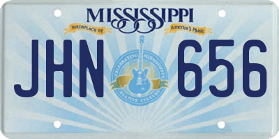 MS license plate JHN656