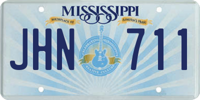 MS license plate JHN711