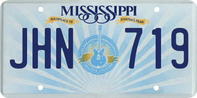MS license plate JHN719