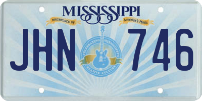 MS license plate JHN746
