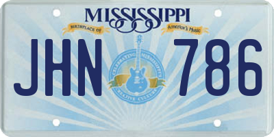 MS license plate JHN786