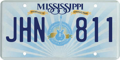 MS license plate JHN811