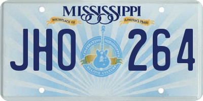 MS license plate JHO264