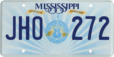 MS license plate JHO272