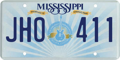 MS license plate JHO411