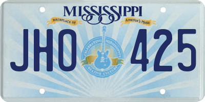 MS license plate JHO425