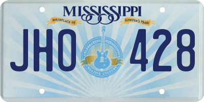 MS license plate JHO428