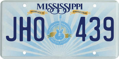 MS license plate JHO439