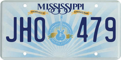 MS license plate JHO479