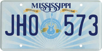MS license plate JHO573