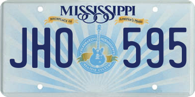 MS license plate JHO595