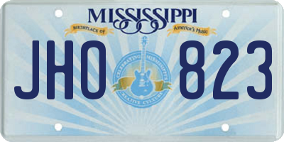 MS license plate JHO823