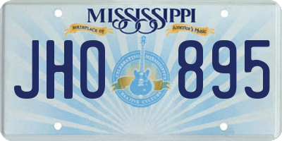 MS license plate JHO895