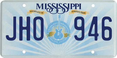 MS license plate JHO946