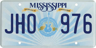 MS license plate JHO976
