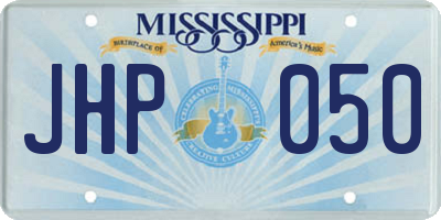 MS license plate JHP050