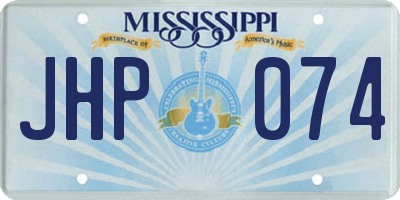 MS license plate JHP074