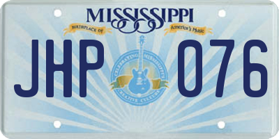 MS license plate JHP076
