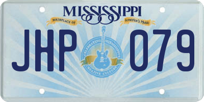 MS license plate JHP079