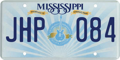 MS license plate JHP084