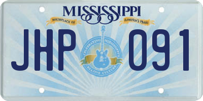 MS license plate JHP091