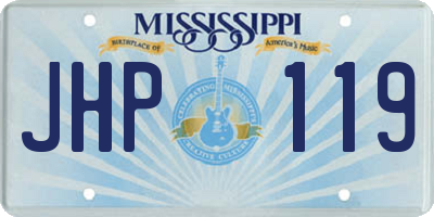 MS license plate JHP119