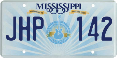 MS license plate JHP142
