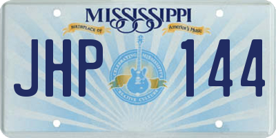 MS license plate JHP144