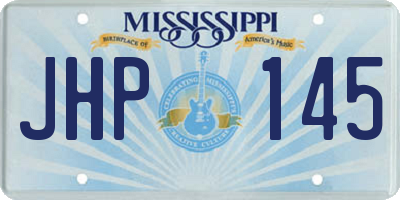 MS license plate JHP145